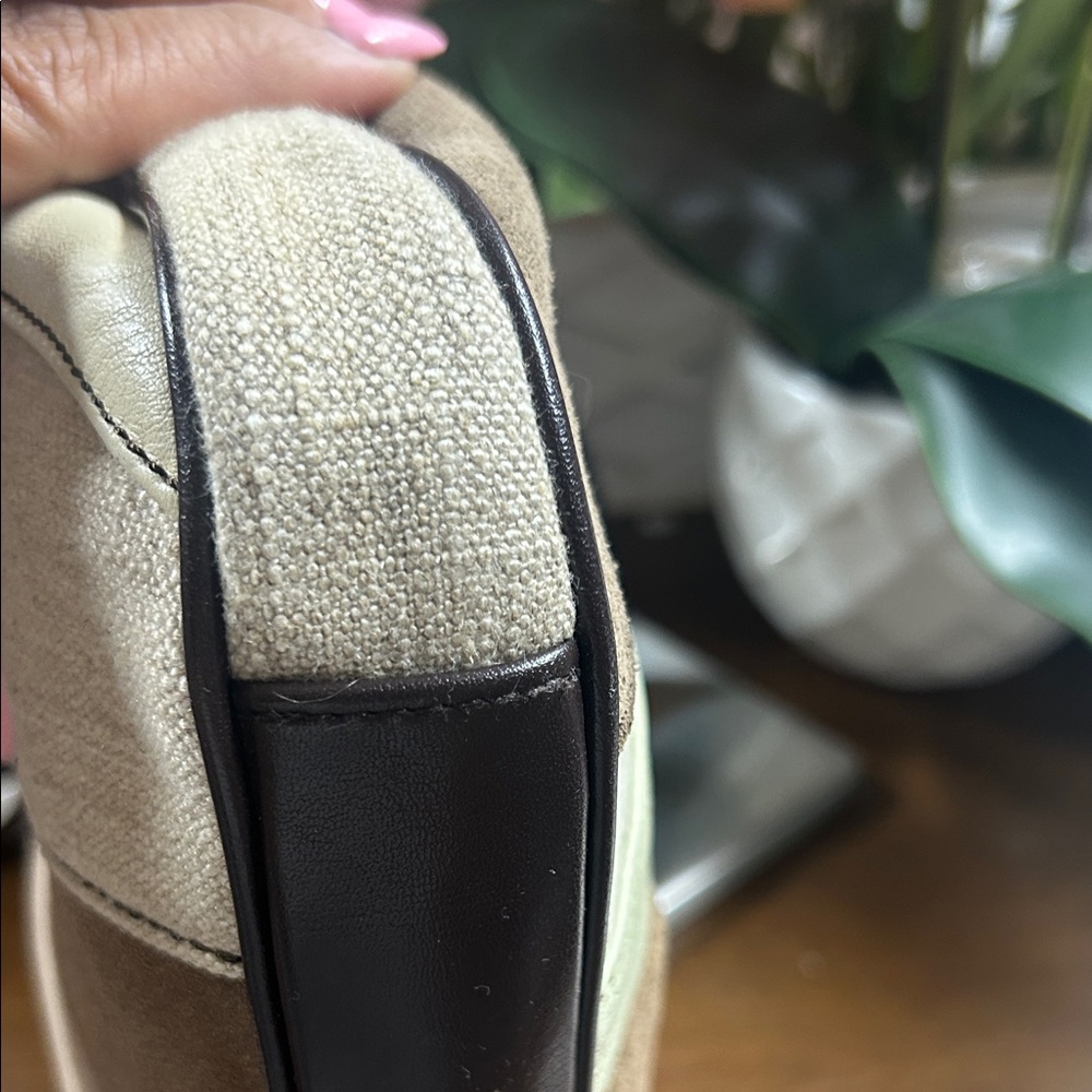 Franco Sarto patchwork leather suede shoulder Bag - image 7